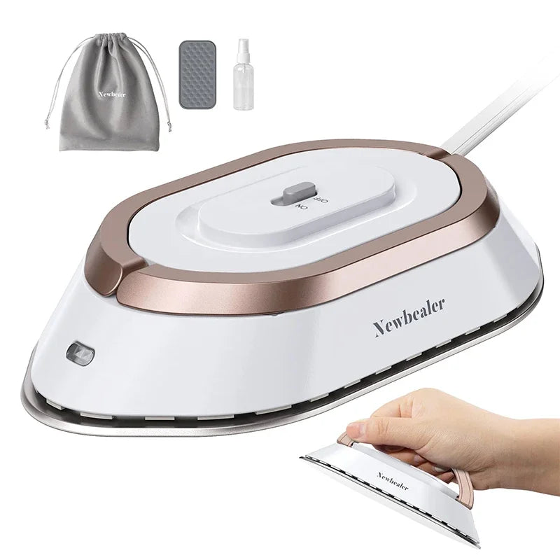 Mini Travel Iron – Dual Voltage 110V/220V – Fast Heat-Up, Portable Dry Iron for Clotheson