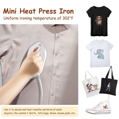 Mini Travel Iron – Dual Voltage 110V/220V – Fast Heat-Up, Portable Dry Iron for Clotheson